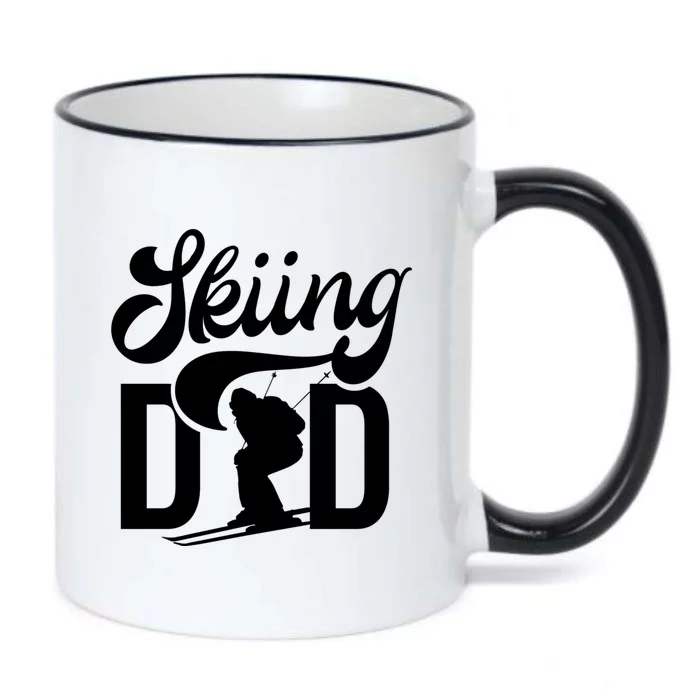 Skiing Dad Ski Skier Father Gift Black Color Changing Mug