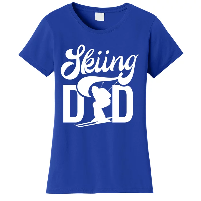 Skiing Dad Ski Skier Father Gift Women's T-Shirt