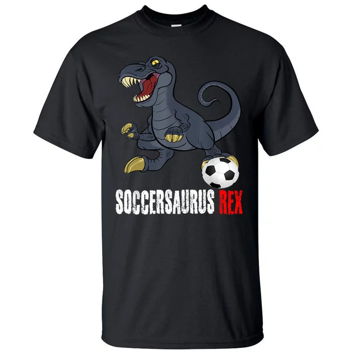 Soccer Dinosaur Soccersaurus For Boy And Girl Tall T-Shirt