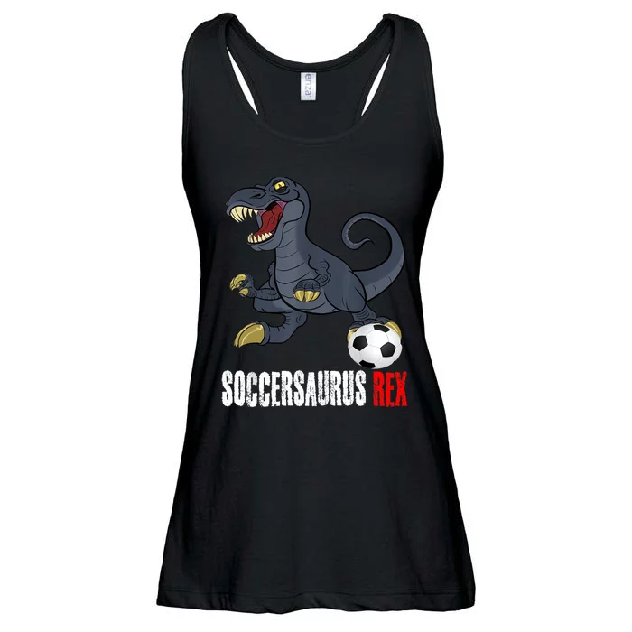 Soccer Dinosaur Soccersaurus For Boy And Girl Ladies Essential Flowy Tank