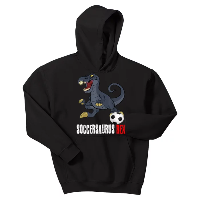 Soccer Dinosaur Soccersaurus For Boy And Girl Kids Hoodie