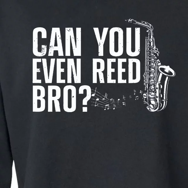 Saxophone Design Saxophone Player Reed Cropped Pullover Crew