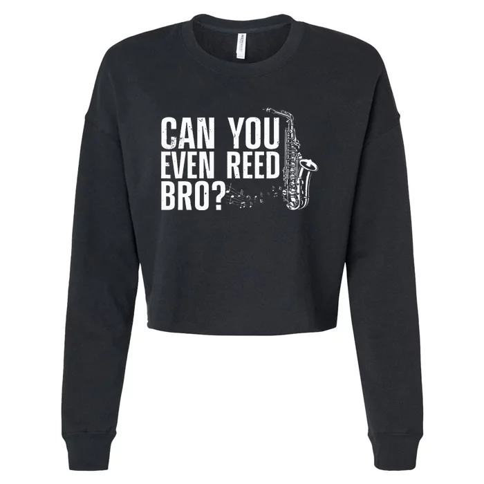 Saxophone Design Saxophone Player Reed Cropped Pullover Crew