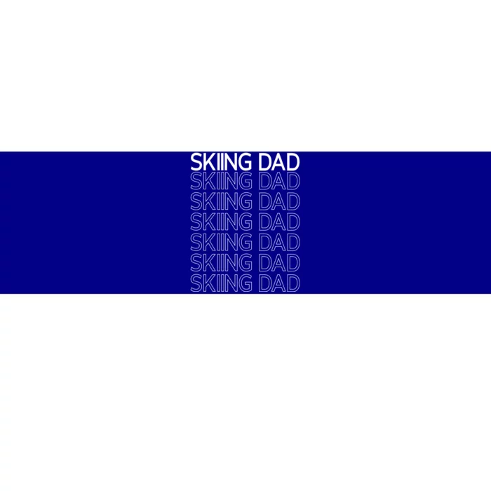 Skiing Dad Slopes Skier Winter Sports Ski Father Daddy Papa Gift Bumper Sticker