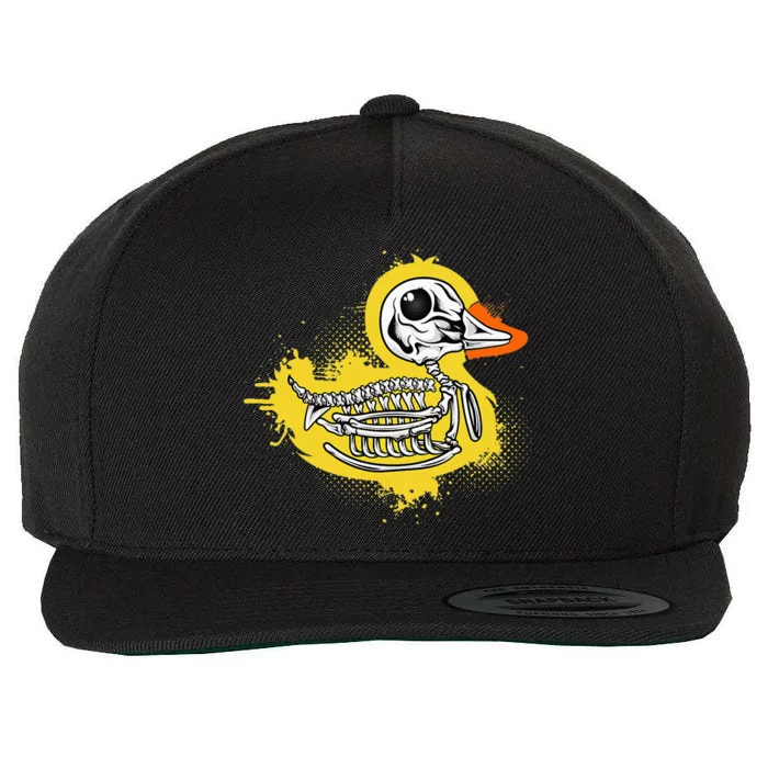 Skull Duck Wool Snapback Cap