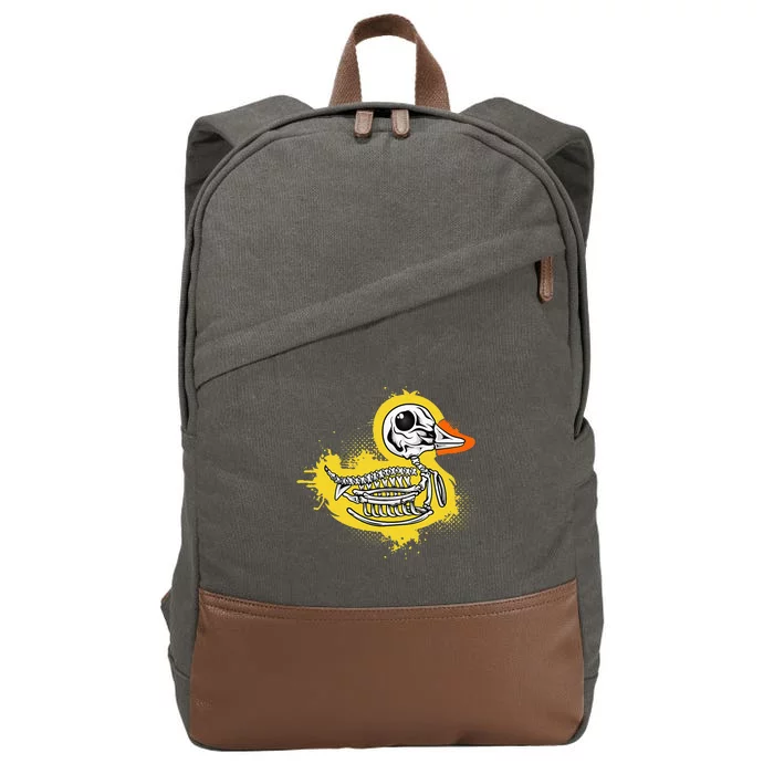 Skull Duck Cotton Canvas Backpack