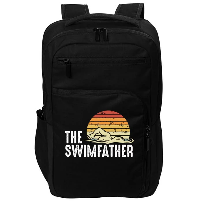 Swimming Dad – Swimming Pool Lover Swimmer Sport Daddy Gift Impact Tech Backpack