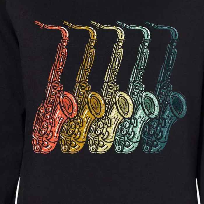 Saxophone Design Sax Lover Saxophonist Womens California Wash Sweatshirt