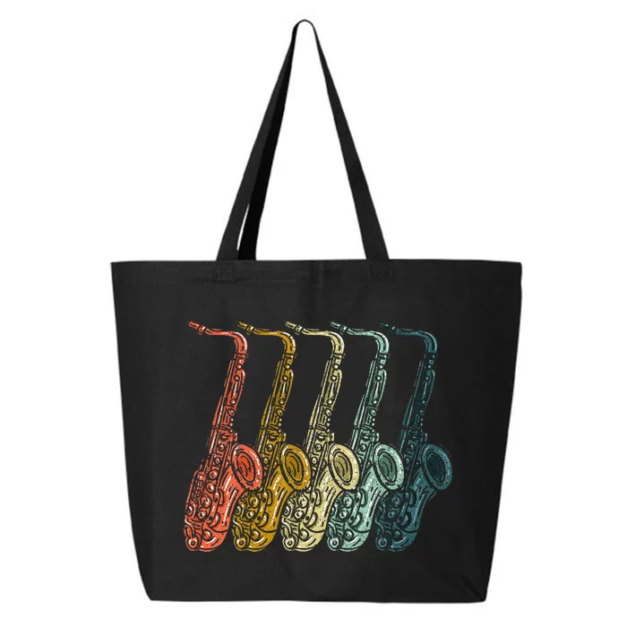 Saxophone Design Sax Lover Saxophonist 25L Jumbo Tote