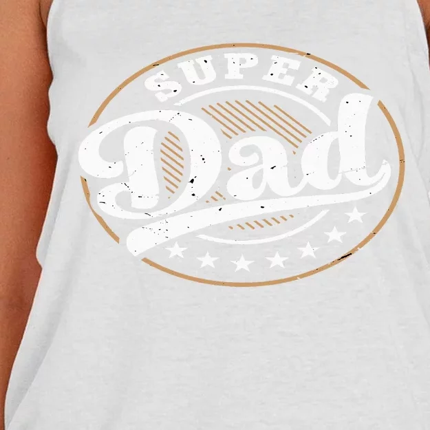 Super Dad Women's Knotted Racerback Tank