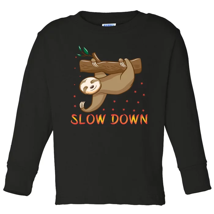 Slow Down Toddler Long Sleeve Shirt