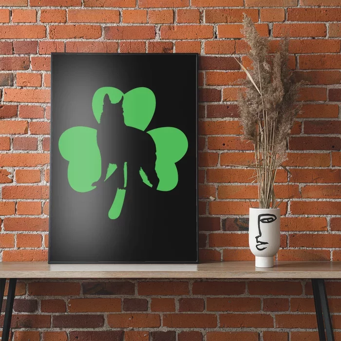 Shamrock Dog St Patricks Day Poster