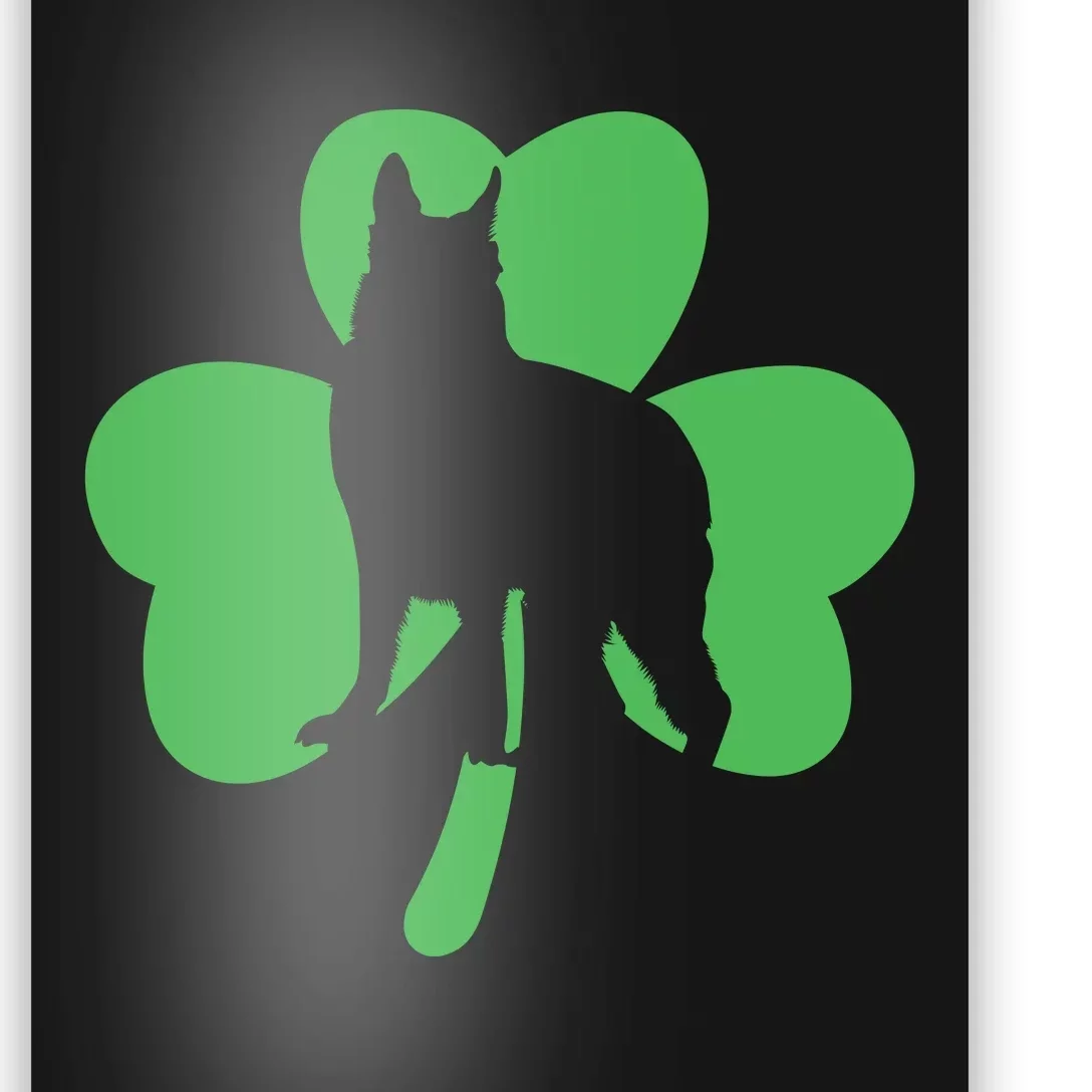 Shamrock Dog St Patricks Day Poster