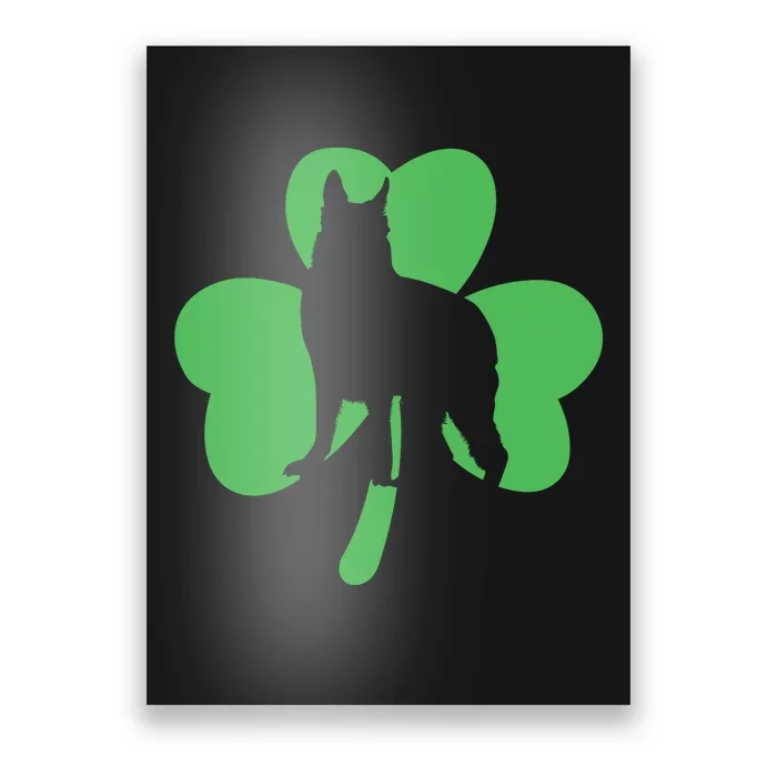 Shamrock Dog St Patricks Day Poster