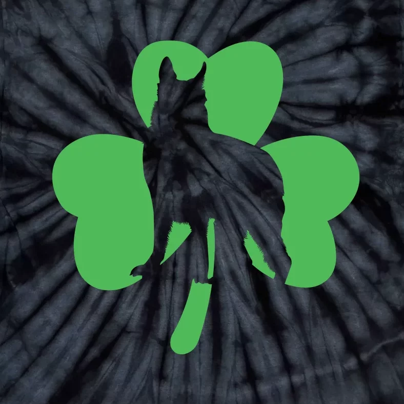 Shamrock Dog St Patricks Day Tie-Dye T-Shirt