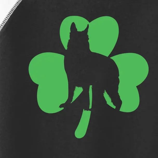 Shamrock Dog St Patricks Day Toddler Fine Jersey T-Shirt