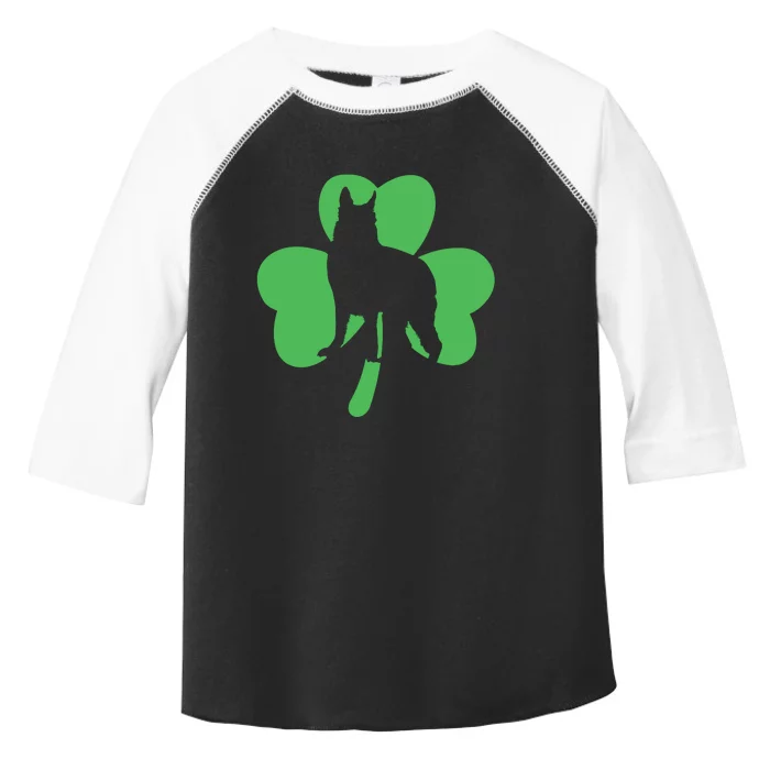 Shamrock Dog St Patricks Day Toddler Fine Jersey T-Shirt