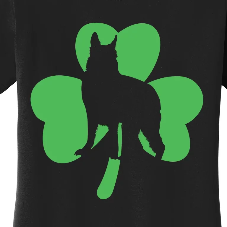 Shamrock Dog St Patricks Day Women's T-Shirt