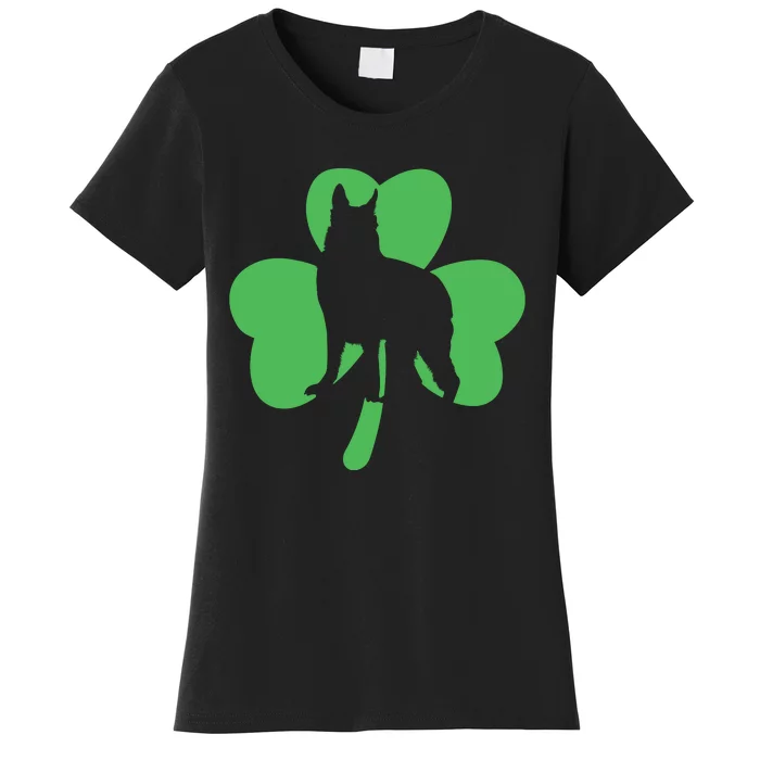 Shamrock Dog St Patricks Day Women's T-Shirt