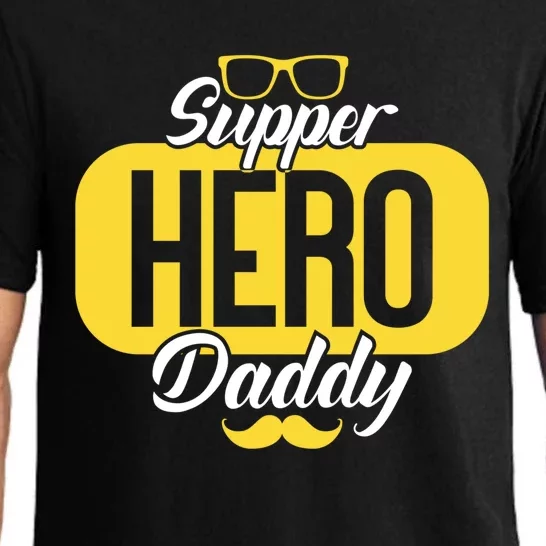 Superhero Daddy Son Daughter Dad Birthday Fathers Day Gift Pajama Set