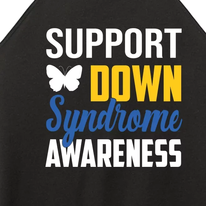 Support Down Syndrome Awareness Day Gift Women’s Perfect Tri Rocker Tank