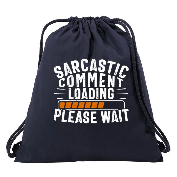 Sarcasm Design, Sarcastic Tee, Novelty Humor Drawstring Bag