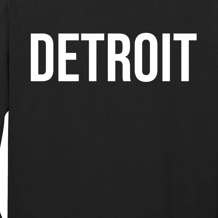 Simple Detroit Long Sleeve Shirt