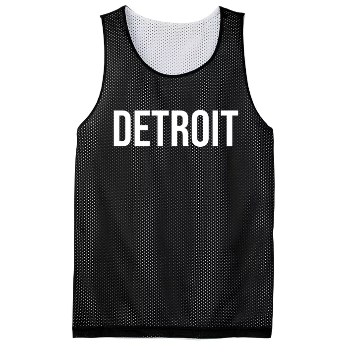 Simple Detroit Mesh Reversible Basketball Jersey Tank