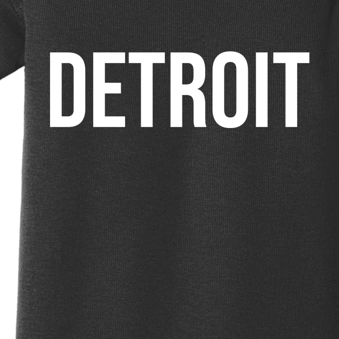 Simple Detroit Baby Bodysuit