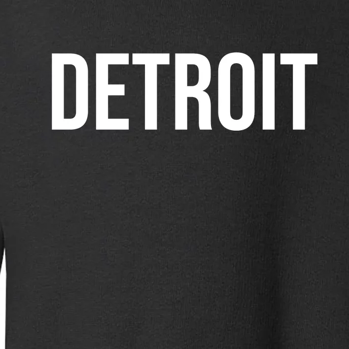 Simple Detroit Toddler Sweatshirt