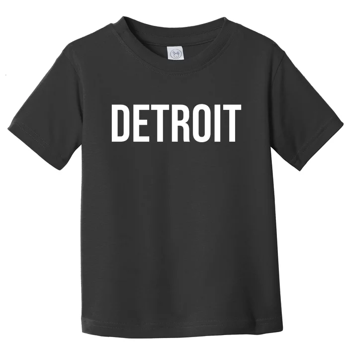 Simple Detroit Toddler T-Shirt