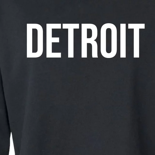 Simple Detroit Cropped Pullover Crew