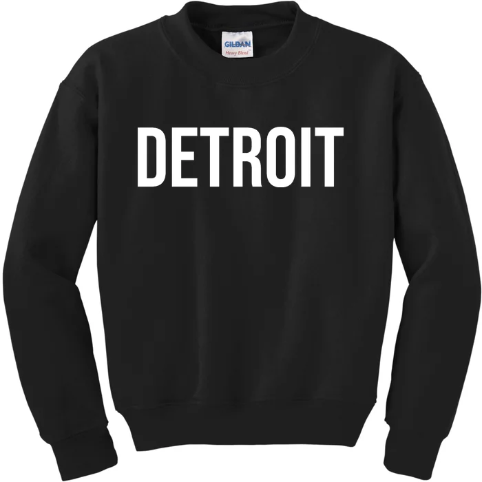 Simple Detroit Kids Sweatshirt