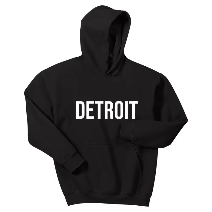 Simple Detroit Kids Hoodie