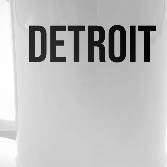 Simple Detroit Front & Back Beer Stein