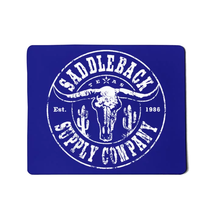 Saddleback Desert Skull White Lightweight Mousepad