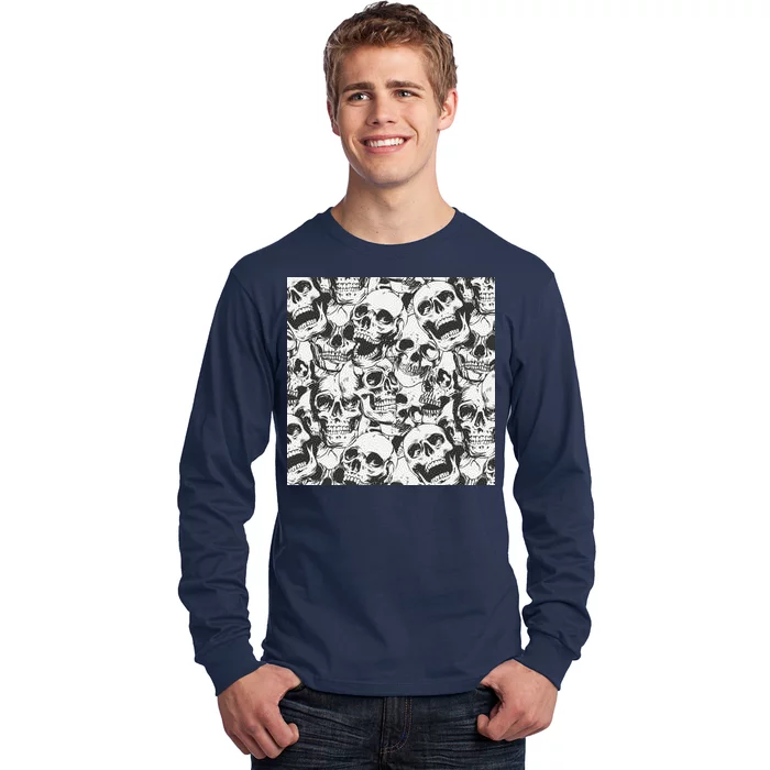 Spooky Deadly Skulls Long Sleeve Shirt