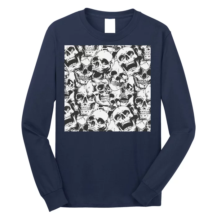 Spooky Deadly Skulls Long Sleeve Shirt