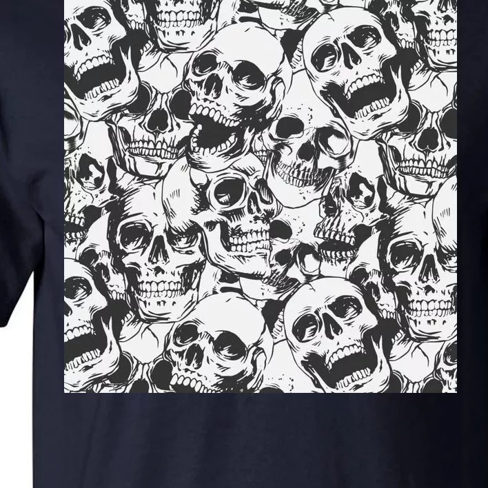 Spooky Deadly Skulls Tall T-Shirt