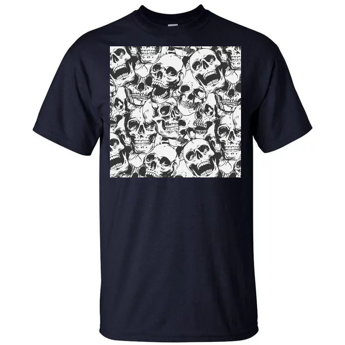 Spooky Deadly Skulls Tall T-Shirt