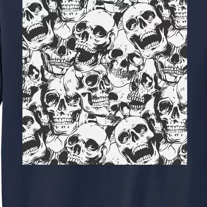 Spooky Deadly Skulls Tall Sweatshirt