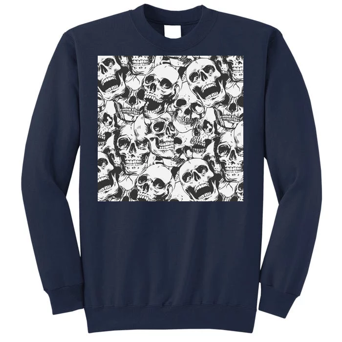 Spooky Deadly Skulls Tall Sweatshirt