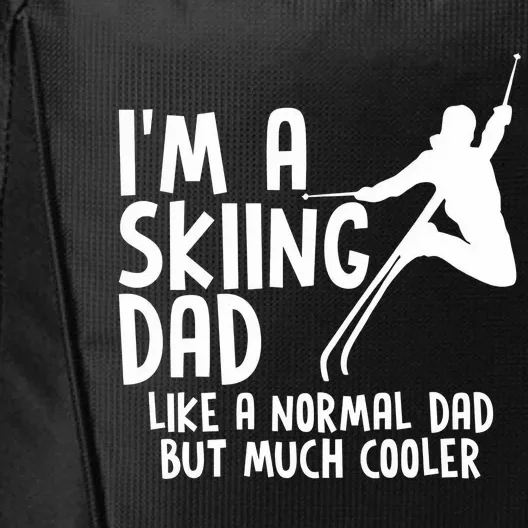 Skiing DAD City Backpack