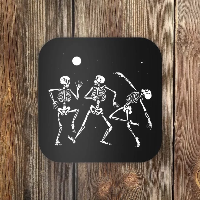 Spooky Dancing Skeletons Halloween Costume Music Adult Coaster