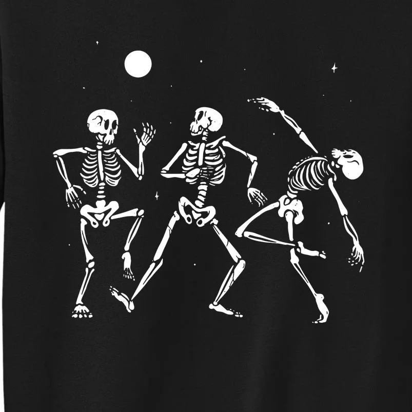 Spooky Dancing Skeletons Halloween Costume Music Adult Tall Sweatshirt