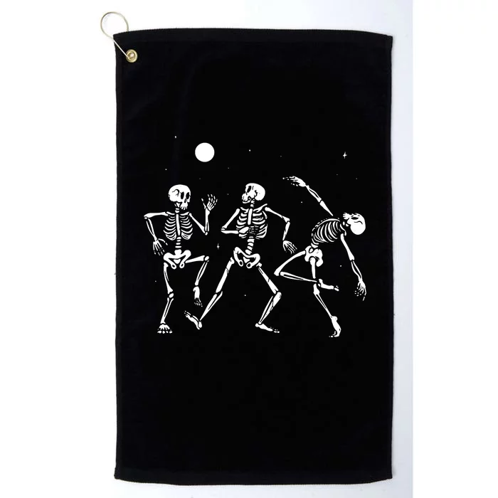 Spooky Dancing Skeletons Halloween Costume Music Adult Platinum Collection Golf Towel