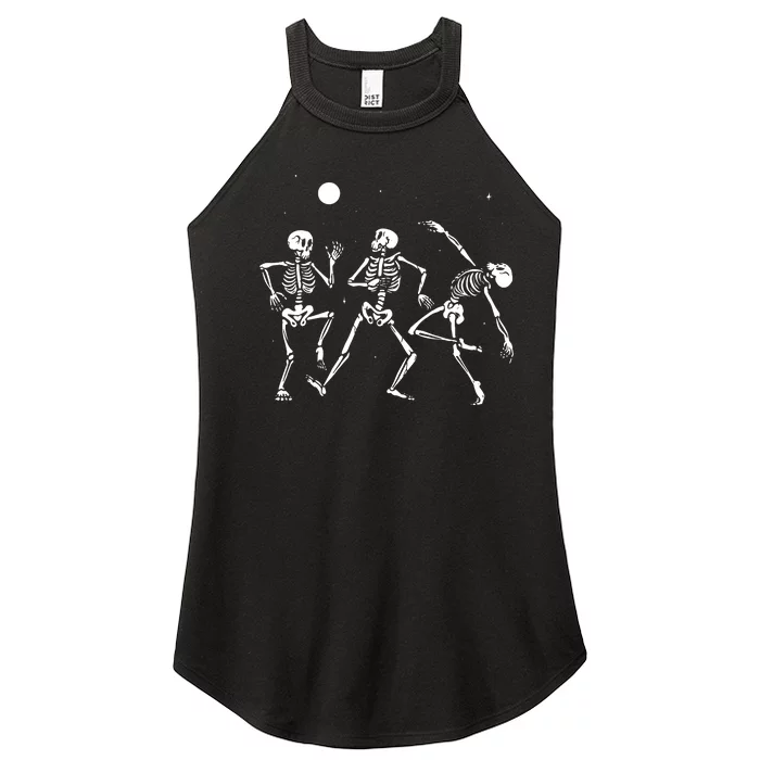 Spooky Dancing Skeletons Halloween Costume Music Adult Women’s Perfect Tri Rocker Tank