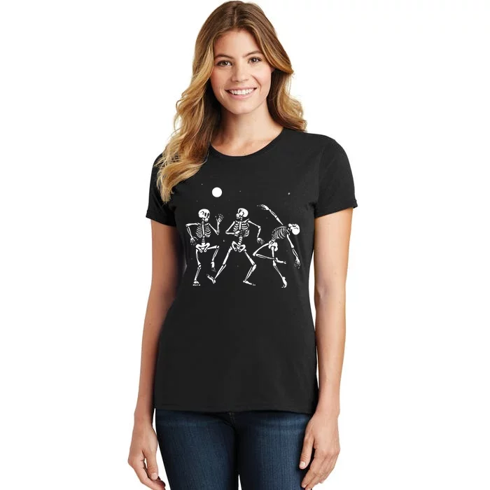 Spooky Dancing Skeletons Halloween Costume Music Adult Women's T-Shirt