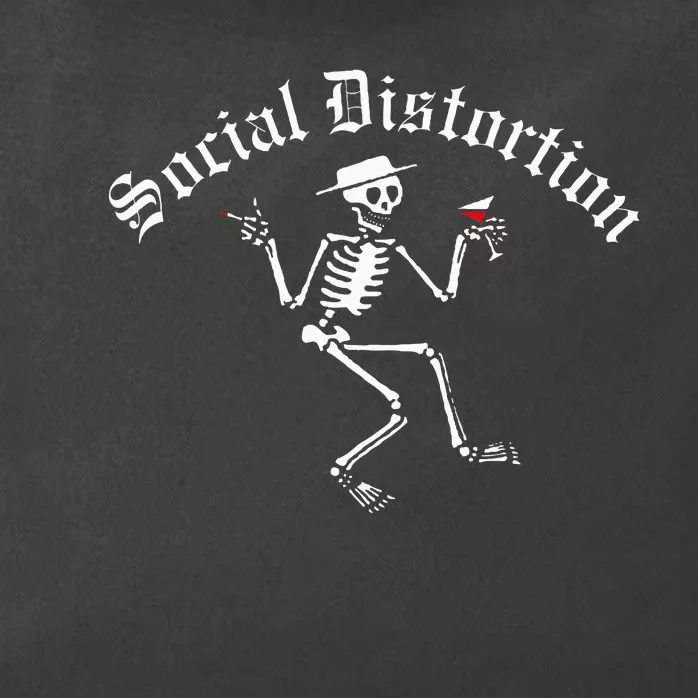 Social Distortion Skelly Zip Tote Bag