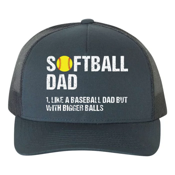 Softball Dad Yupoong Adult 5-Panel Trucker Hat